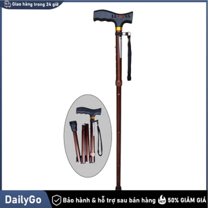 Gậy chống gấp gọn chắc chắn cho người lớn tuổi Gấp gọn 4 khúc,Đế cao su chống trượt,Hỗ trợ đi lại