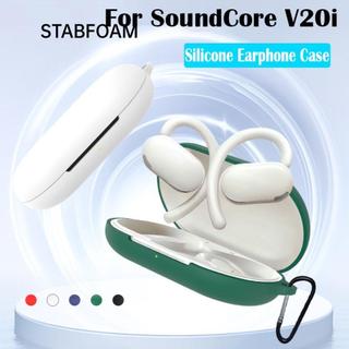 Phụ kiện tai nghe STABFOAM, Tai nghe chống sốc bằng silicon, Hộp sạc đầy màu sắc có thể giặt được 2024 cho Anker Soundcore V20i