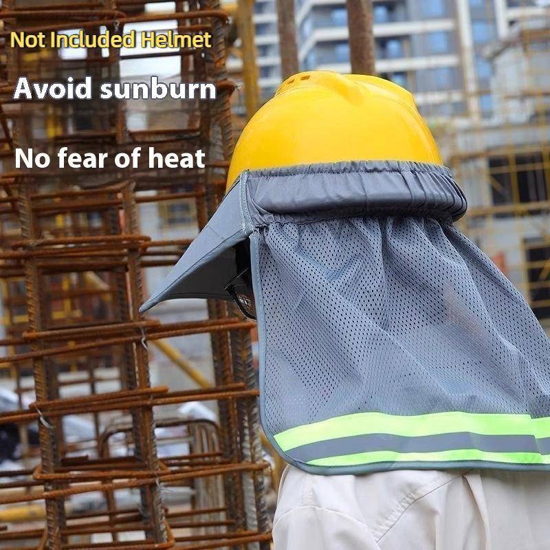 JRP Mùa Hè Chống Nắng An Toàn Mũ Cứng Ne Lá Chắn Mũ Bảo Hiểm Mũ Phản Quang Vành Mũ Phản Quang Dành Cho Công Nhân Xây Dựng JRP