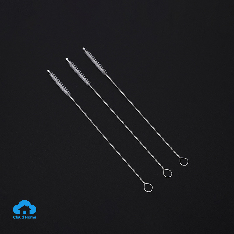 Chổi cọ ống hút 17,5cm bằng thép không gỉ, dụng cụ thông tắc ống nghiệm, cốc nước, chai sữa, ống nhỏ
