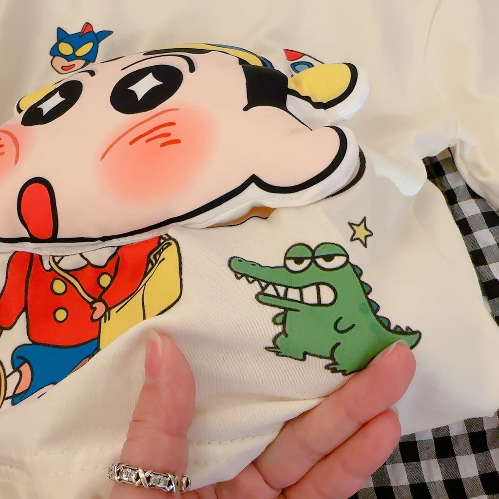 Ba Chiều Pinchable Búp Bê Trẻ Em Áo Thun Tay Ngắn Cotton Nguyên Chất Mùa Hè Top 80-180 Size M4YJ