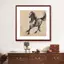 Tranh mực Trung Quốc vẽ tay nguyên chất Xu Beihong Steed Tác phẩm nghệ thuật Tranh thư pháp vuông, Trang trí tường truyền thống Trung Quốc cho lối vào phòng khách Phòng ăn