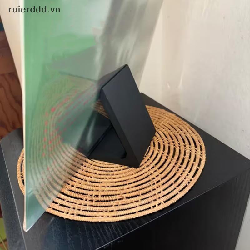# ruierddd # Giá đỡ ghi âm Vinyl để bàn Màn hình tối giản hiện đại Ra cho văn phòng lưu trữ Album LP tại nhà.