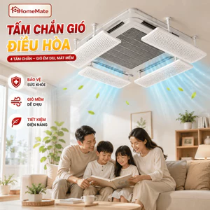 Tấm Chắn Gió Điều Hòa HomeMate Xoay 180 Độ – Tấm Chuyển Hướng Gió Máy Lạnh Treo Tường Chống Thổi Trực Tiếp