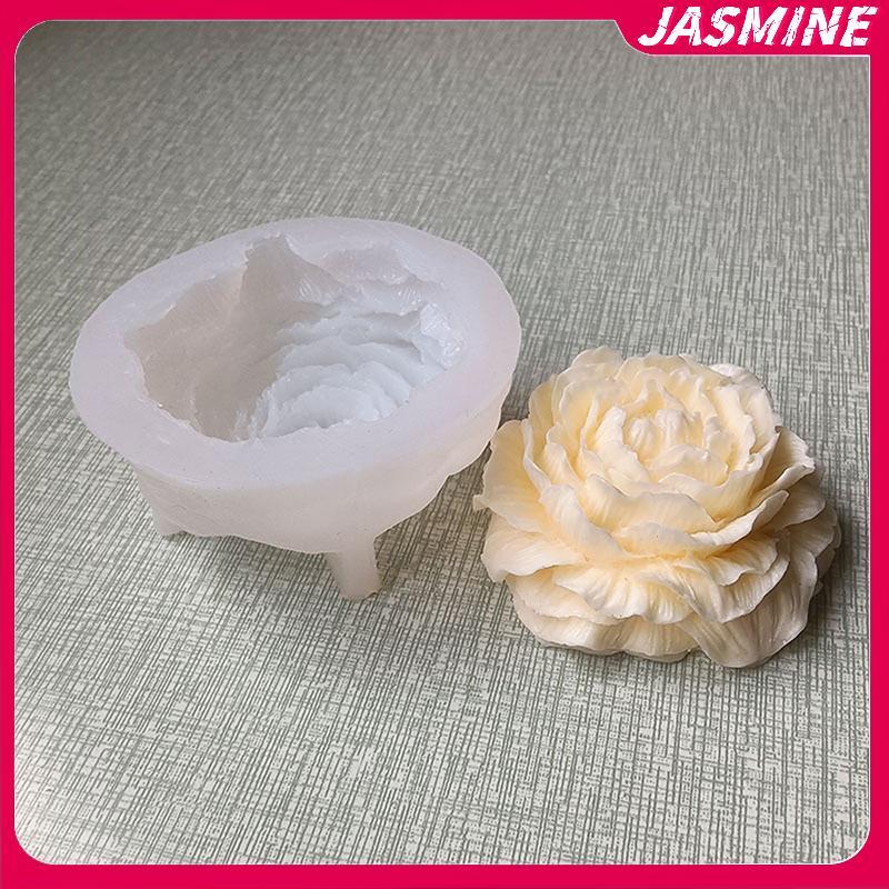 JASMINE Khuôn Bánh Silicon Sô Cô La Xà Phòng Dụng Cụ Làm Nến Khuôn Dập Nổi Hoa Nở Hương Liệu Kẹo Handmade Trang Trí Đám Cưới JASMINE