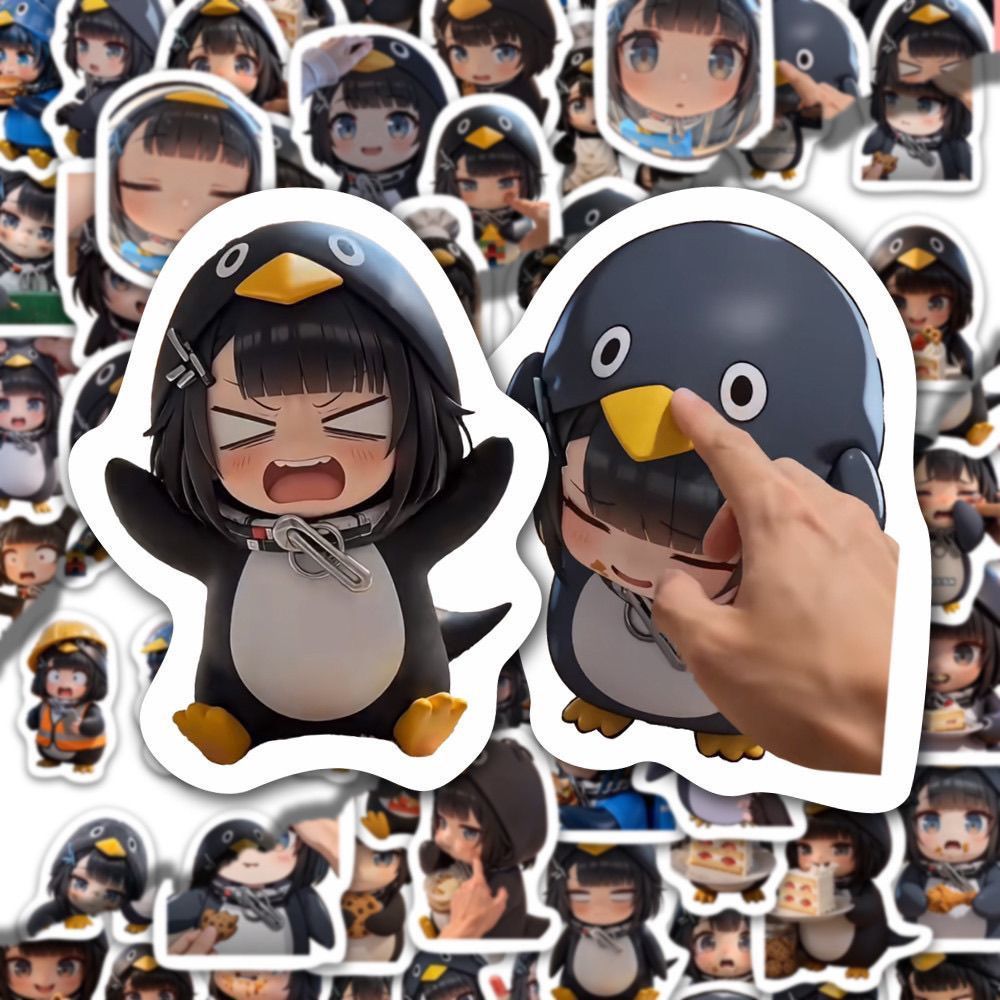 Trò Chơi Arknights: Endfield Penguin 102 Chiếc Dán Gugu Gaga Chim Cánh Cụt Đề Can Thêu Sò Notebook Hành Lý Miếng Dán Đồ Chơi Quà Tặng