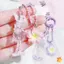Móc khóa hoa đầy màu sắc ngọt ngào Móc khóa hoa dễ thương Mặt dây chuyền Túi thời trang Charm Sáng tạo Bapa Phụ kiện trang trí Quà tặng mới