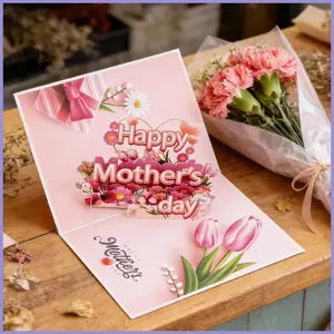 Thiệp Chúc Mừng Ngày Của Mẹ Ngày Lễ 3D Thiết Kế Đứng Sang Trọng Thẻ Giấy Ngày Lễ Cho Vợ Bà Phụ Nữ Bạn Bè mueadsyvn