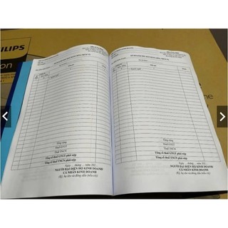 SỔ (100TRANG) DOANH THU – HÓA ĐƠN BÁN HÀNG / DỊCH VỤ S1A, S2A HKD Loại dày 100 trang bền đẹp!!!