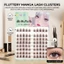 10 Cặp Lông Mi Giả Lá Phong Nâu C Curl Dày Đặc Sợi Tự Nhiên Mi