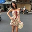 Đầm ren nữ cao cấp với họa tiết gấp xếp tinh tế, phù hợp dự tiệc và thời trang hè
