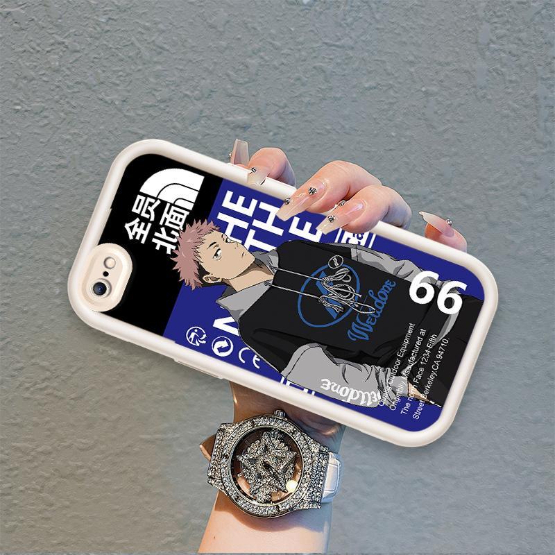 Ốp Lưng Cho iPhone 6 6s 7 8 se2020 Plus Hoạt Hình Silicon Phụ Kiện Vỏ Điện Thoại Mềm TPU Jujutsu Kaisen Anime Mắt Thiên Thần Chống Sốc Ốp Lưng