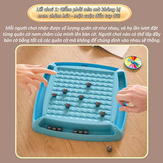 【BabyJoy】Bàn cờ đá cẩm thạch từ tính,phát triển tư duy logic và tập trung,Trò chơi chiến lược