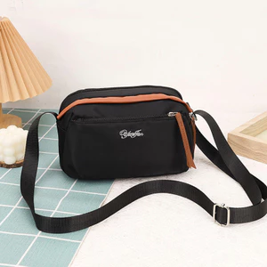 Túi vuông nhỏ nhiều lớp nhẹ dành cho nữ Túi đeo vai Nylon đơn giản phù hợp