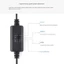 Quạt PC 120mm cực yên tĩnh NAMA với điều chỉnh tốc độ 3 cấp độ Lưới tản nhiệt kim loại có thể tháo rời