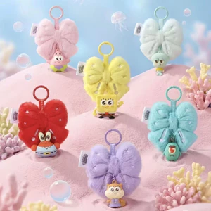 Bán Hot SpongeBob SquarePants Dưới Nước Vui Vẻ Hương Liệu Series Quyến Rũ Dễ Thương Vui Nhộn Nơ Pie Ngôi Sao Lớn Móc Khóa Túi Quyến Rũ Xấu Xí Anime Dễ Thương Hàng Hóa Quà Tặng