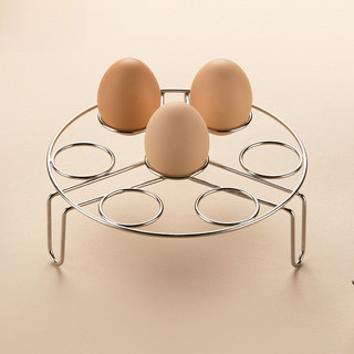 Giá hấp trứng bằng thép không gỉ hạng nặng, Giá đỡ Trivet chịu nhiệt để hấp trứng, bánh bao, thức ăn, chân hình chữ U chống trượt, dụng cụ nhà bếp đa năng cha518