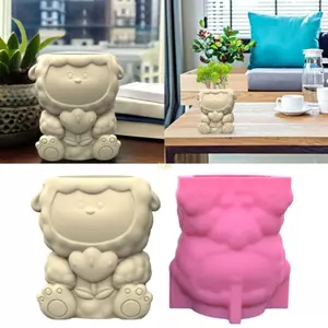 Figo Little Lamb Mould Set - Nhựa để Đúc DIY Cây Mọng Nước Handcraft
