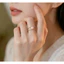 Nhẫn nữ cá tính với thiết kế ngọc trai hai lớp, thời trang và đa năng