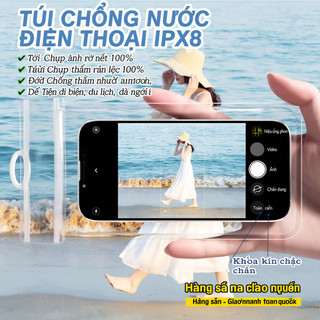 Túi đựng điện thoại chống nước IPX8 Màn hình cảm ứng Tương thích PVC bền ABS để lặn biển Du lịch