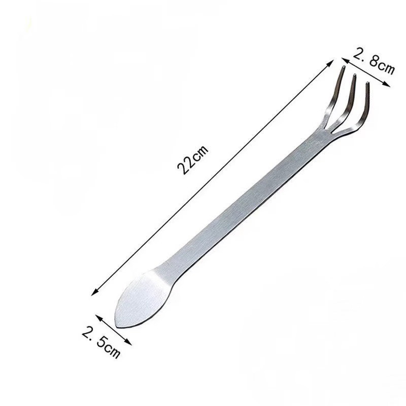 Mới Cây Cảnh Rake Hộ Gia Đình Thép Không Gỉ Tay Rake Hai Đầu Bấm Đất Dao Mầm Chọn Handmade Làm Cây Cảnh Dụng Cụ Rời Đất