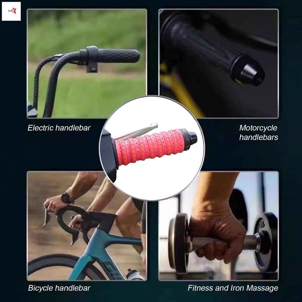 Tay lái Silicone mềm chống trượt, chống nước cho xe tay ga và xe đạp