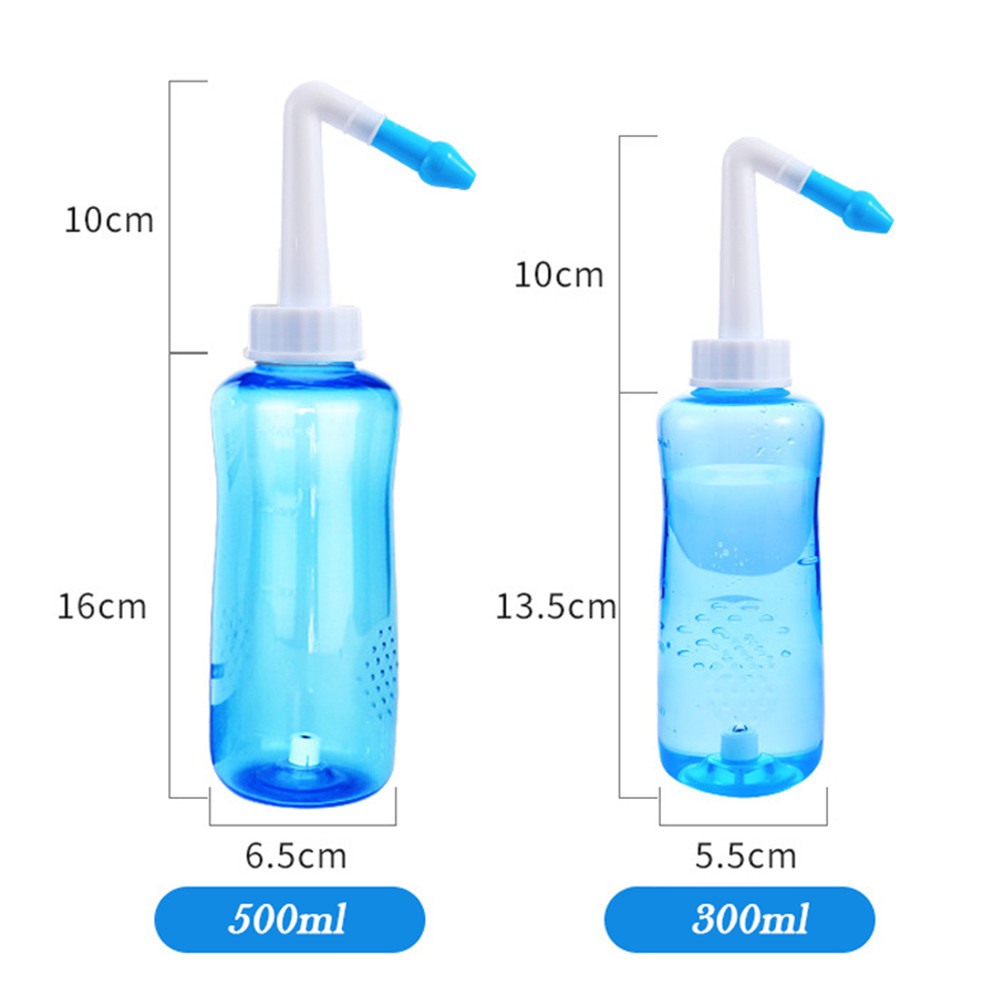 300 / 500ML Nước Rửa Mũi Irrigator Rửa Chai Bảo Vệ Mũi Tránh Dị Ứng Viêm Mũi Cho Người Lớn Trẻ Em Neti Nồi