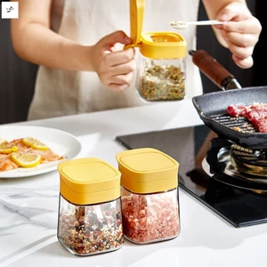 Nắp Lật Hộp Gia Vị Nồi Dễ Dàng Vệ Sinh Lọ Gia Vị Có Tay Cầm Tiện Dụng Cho Ớt Và Gia Vị Khác