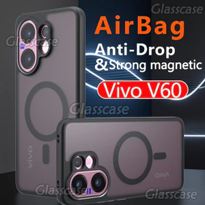 Vỏ Cho Vivo V60 V70 VivoV60 Lite V60Lite VivoV70 Elite Fe Chống Trầy Xước Trong Suốt Mờ Có Từ Tính Vỏ Điện Thoại Bảo Vệ Chống Sốc Chống Vân Tay Bìa Cứng