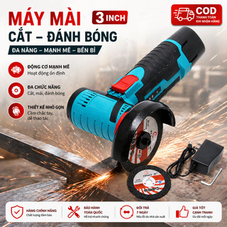 Máy Mài Góc Không Chổi Than Mini 12V Pin Lithium Máy Cắt, Mài đa Năng Cầm Tay Dùng Cho Gia đình Chất Lượng Cao Và Bền