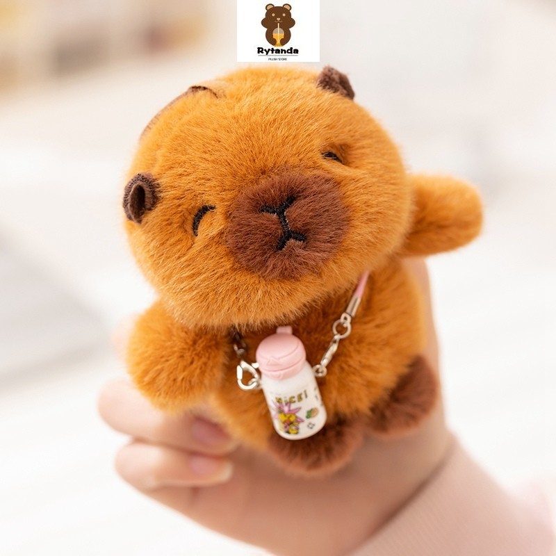 Rytanda Mô Phỏng Dễ Thương Raccoon Sloth Capybara Voi Hoang Dã Boar Cáo Sói Mèo Chó Sang Trọng Móc Khóa Mềm Mại Trẻ Em Bạn Gái Giáng Sinh Năm Mới Quà Tặng Sinh Nhật Thú Nhồi Bông Mặt Dây Chuyền