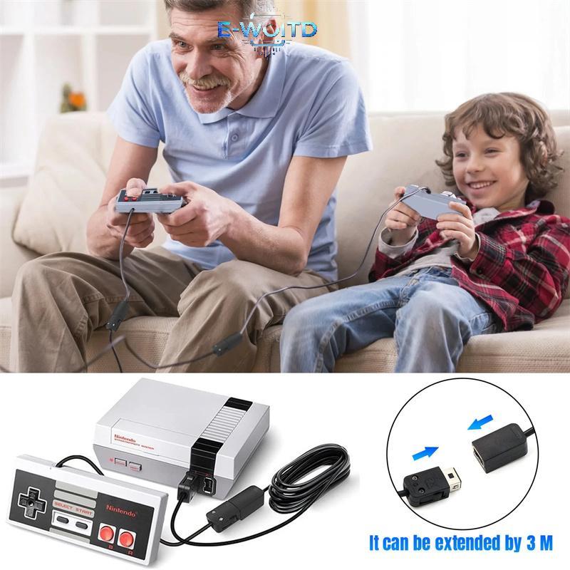 Dây mở rộng trò chơi cáp mở rộng E-WOITD 3M cho Nintendo SNES Bộ điều khiển Mini cổ điển cho bộ điều khiển NES Wii E-WOITD