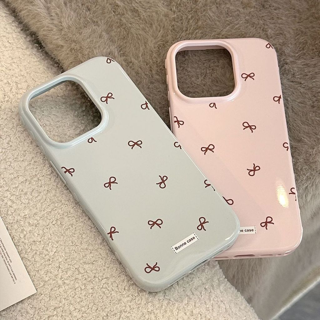 Áp dụng cho điện thoại 17 iPhone17pro Max đơn giản ins bow 15 mềm 13 hàn quốc 16