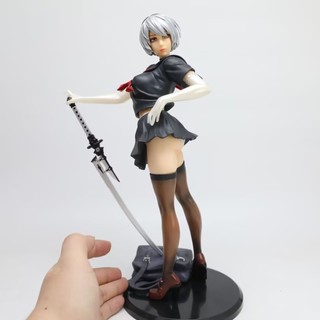 30cm NieR: Automata 2B / YoRHa No.2 Loại B Thủy Thủ Đồng Phục Đi Học JK Ver. Nhân vật hành động PVC