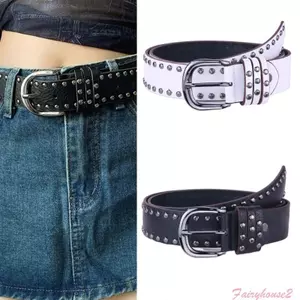 FF Outsider Dây đai an toàn bằng kim loại thời trang Chất PU mềm hàng ngày cho buổi hòa nhạc Sự cố ban đêm