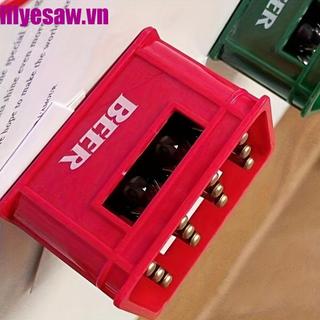 LILYES Hộp Bia Hình Dụng Cụ Mở Đồ Uống, Dụng Cụ Mở Chai Di Động Sáng Tạo, Đồ Dùng Nhà Bếp Hàng chục Hộp Bia Hình Hộp Nhựa Nhãn Dán Tủ Lạnh Tiệc Cưới Ủng Hộ Quà Tặng