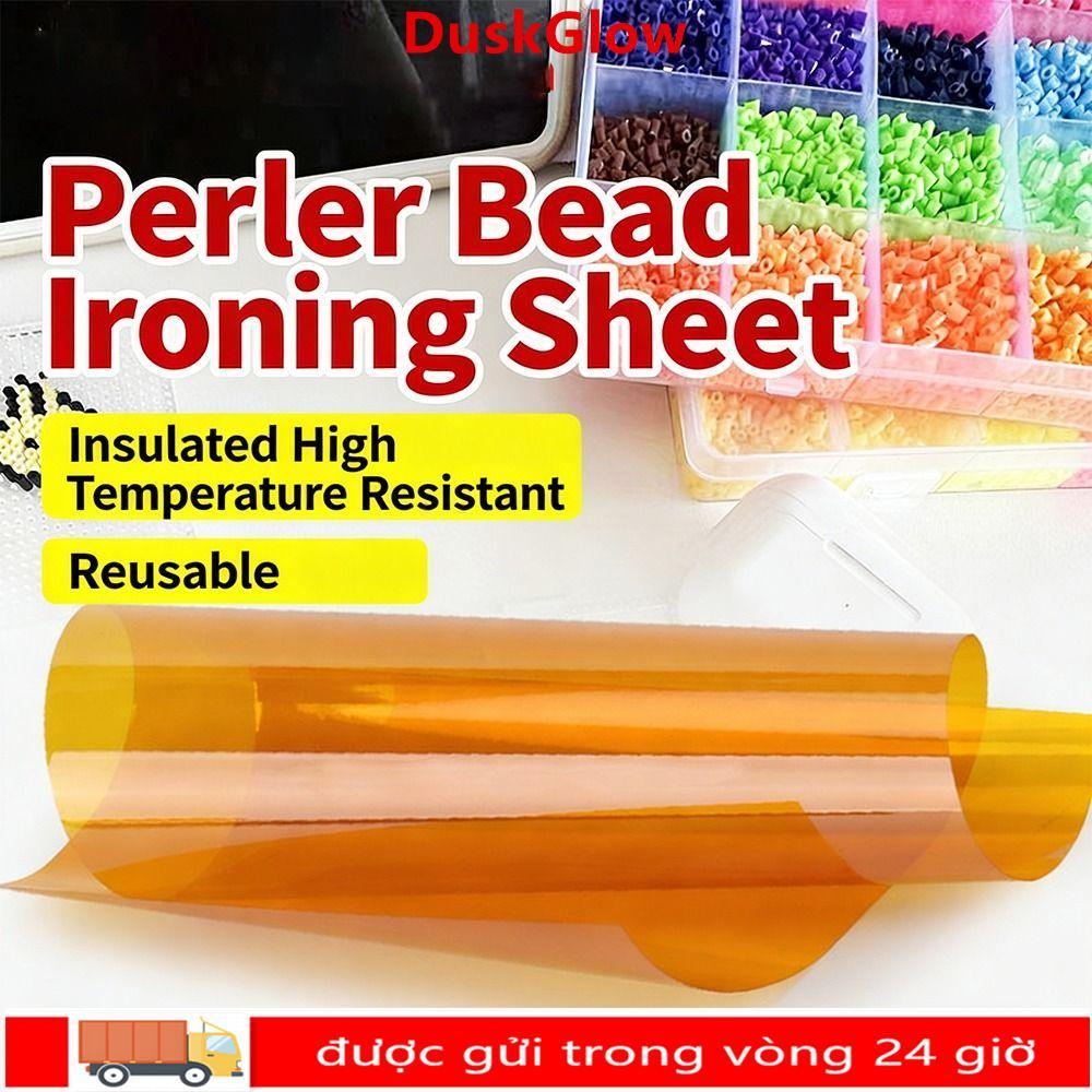 DUSKGLOW 1 / 10 Chiếc DIY Puzzle Bean Tấm ủi đặc biệt, Tấm ủi nâng cao có thể tái sử dụng thủ công, Phụ kiện đồ chơi Hỗ trợ ủi Thảm sắt Perler Thảm chịu nhiệt