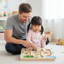 Đồ chơi mê cung từ tính QEARY, Xếp hình đếm hạt từ tính Mê cung phân loại màu từ tính, Kỹ năng vận động tinh Phân loại màu Bảng gỗ Đồ chơi học tập giáo dục Huấn luyện chú ý