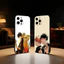 Ốp Điện Thoại Tình Yêu Anime TP-1 G-Given Cho iPhone17,16,15,14,13,12 Plus, Max Mềm Silicone Đen Cover