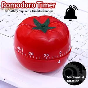 TRTR Cà Chua Hẹn Giờ Điện Tử Nhà Bếp Nhắc Nhở Pomodoro Cơ Đếm Ngược Báo Động Nhà Bếp Nấu Ăn Dụng Cụ Hẹn Giờ Trò Chơi Clo VN