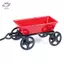 HFTOY 1: 12 nhà búp bê thu nhỏ kim loại màu đỏ kéo xe đẩy đồ nội thất sân vườn phụ kiện ~