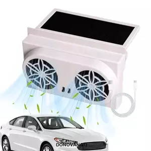 Quạt cửa sổ ô tô DONOVANQQ, chạy bằng năng lượng mặt trời, sạc USB, làm mát mạnh, tiết kiệm năng lượng, dùng cho xe du lịch ngoài trời