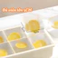 Khuôn Làm Đá Silicone Dễ Lấy Có Nắp Chống Mùi Tủ Lạnh Khay Đá Viên Dẻo Không Dính, An Toàn Thực Phẩm