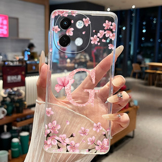 Ốp Điện Thoại Cho Tecno Spark 30 5G KL8 Ốp Lưng Hoa Thời Trang Trong Suốt Mỏng Mềm Silicon Cho Tecno Spark30 5G Vỏ