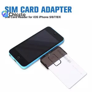 Bộ chuyển đổi thẻ SIM Đầu đọc thẻ SIM Mini SIM Nano cho iOS 5 / 6 / 7 / 8 / X (Plug & Play) Phụ kiện điện thoại Moble Đẹp