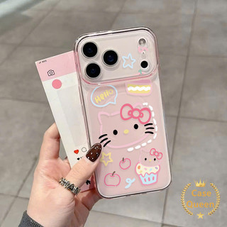 Ốp điện thoại mềm hình mèo Kitty hoạt hình dễ thương Tương thích cho IPhone 17 16 15 12 14 13 11 Pro Max Air 15 14 16 Plus Vỏ điện thoại mềm mờ bảo vệ siêu mỏng