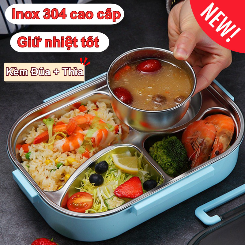 Hộp cơm trưa cách nhiệt LUMERA - Lõi inox SUS 304 có thể tháo rời tiện lợi