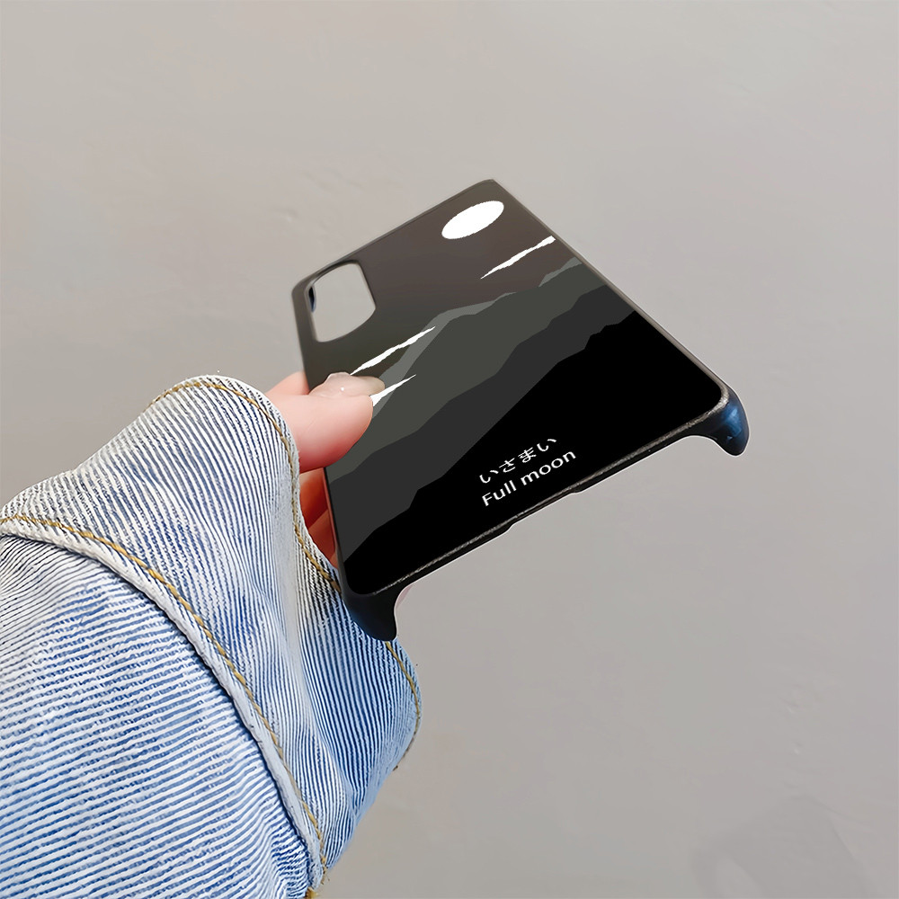 Dành cho Sony Xperia 1 II III IV V, Xperia 5 II III, Xperia 10 II III V; ốp lưng cứng mỏng viền mờ in núi sơn, nửa bọc