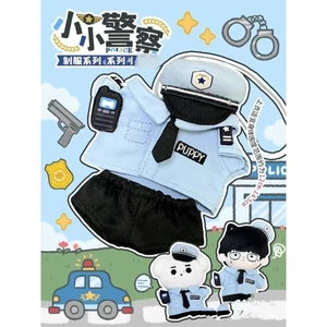 10cm Búp Bê Cotton Quần Áo Bé Dễ Thương Sang Trọng Búp Bê Búp Bê Cảnh Sát Nhỏ Thay Thế Phụ Kiện Búp Bê