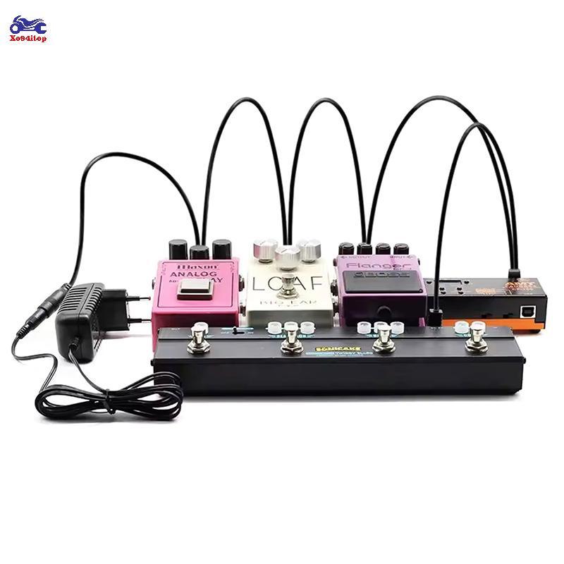 XOITOP Guitar Hiệu Ứng Bàn Đạp Daisy Chain 1 Đến 2 / 3 / 5 / 6 Cách Đàn Guitar Phụ Kiện Nguồn Điện Bộ Chia Cáp Cho 9V DC Adapter Cắm VN